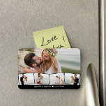 Wedding Photo Collage Zigzag Photo Strip Magnet<br><div class="desc">Create your own photo collage magnet with some of your favourite wedding photos. The template is set up ready for you to add five photos and your custom text, such as the bride and groom name and wedding date. The main photo will be used as the background and the remaining...</div>