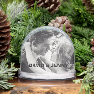  WEDDING PHOTO CUSTOM SNOW GLOBE