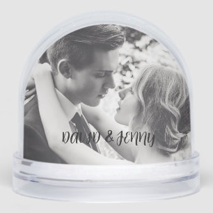  WEDDING PHOTO CUSTOM SNOW GLOBE