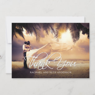 Wedding Photo Custom Thank You Card