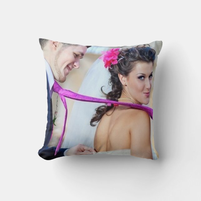 Wedding Photo Gift Pillow (Front)