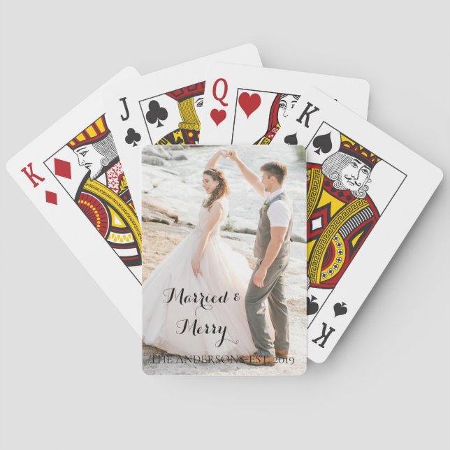 Wedding Photo Gift-Playing Cards (Back)