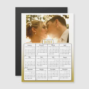 Wedding Photo Gold 2021 Favour Gifts Magnetic Invitation