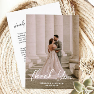 Wedding Photo Guest Appreciation Custom Thank You Card