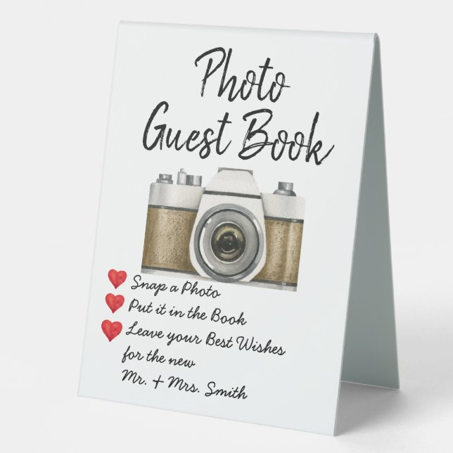Wedding Photo Guest Book Reception Photo Guestbook (Front)