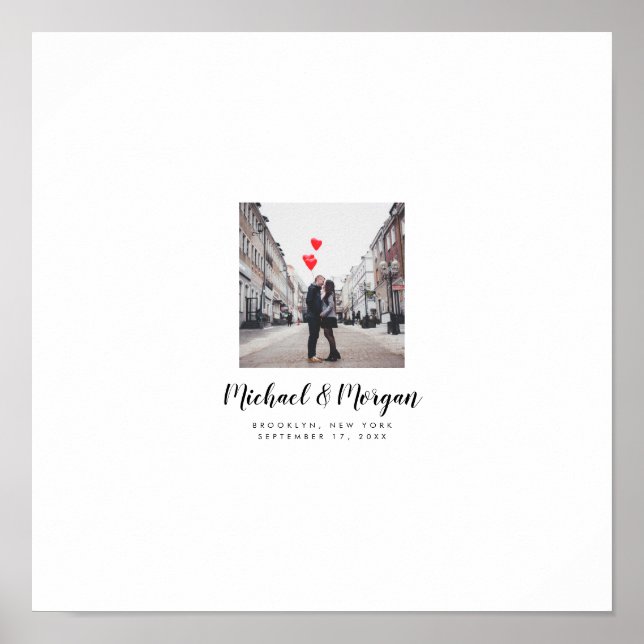 Wedding Photo Guestbook for Handwritten Wishes (Front)