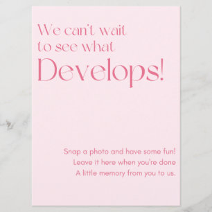 Wedding Photo Guestbook Sign  Programme