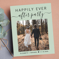 Wedding Photo Happily Ever After Party Invitation