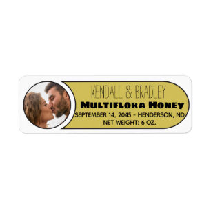 Wedding Photo Honey Jar