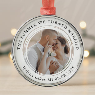 Wedding Photo Keepsake Metal Tree Decoration