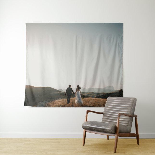 Wedding Photo Memory Newly Weds Keepsake Tapestry (In Situ (Horizontal))