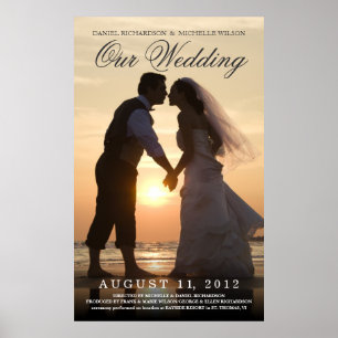 Wedding Photo Movie Poster - Create Your Own
