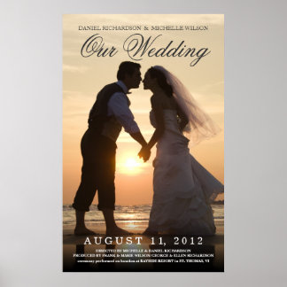 Wedding Photo Movie Poster - Create Your Own