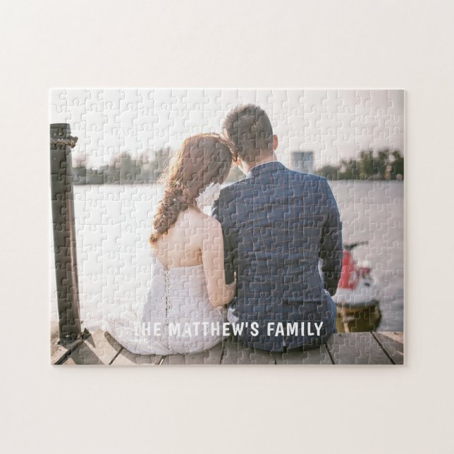 Wedding photo personalised jigsaw  jigsaw puzzle (Horizontal)