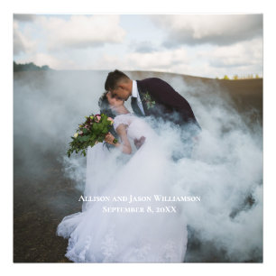 Wedding Photo Personalised Keepsake Names Date 