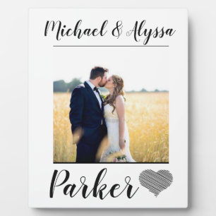 wedding photo plaque