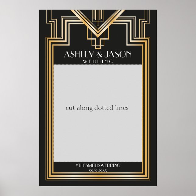 Wedding Photo Prop | Gatsby inspired party Poster (Front)