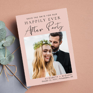 Wedding Photo Reception Blush Pink Save The Date