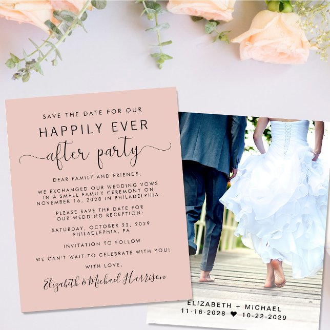 Wedding Photo Reception Brush Save the Date (Creator Uploaded)