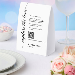 Wedding Photo share QR Code Capture the Love