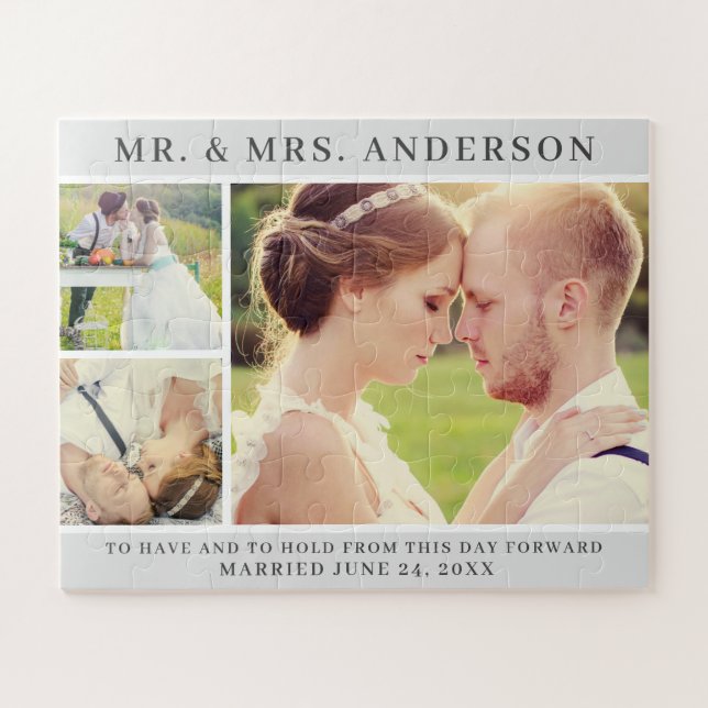 Wedding Photo Shoot Collage | Three Picture Jigsaw Puzzle (Horizontal)