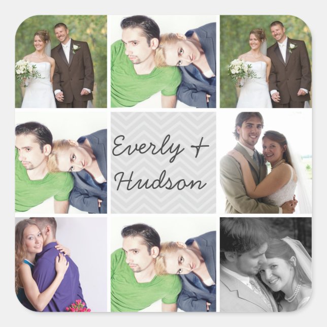 Wedding Photo Stickers (Front)