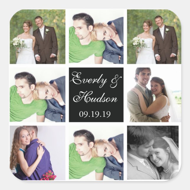 Wedding Photo Stickers (Front)