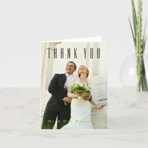 Wedding Photo Thank You Card
