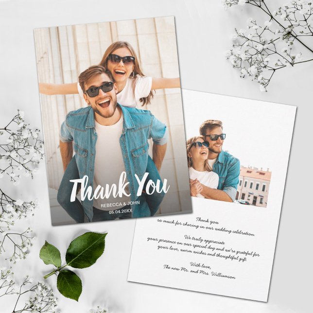 Wedding Photo Thank You Card (Creator Uploaded)