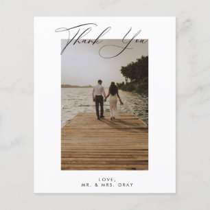 Wedding Photo Thank You Card