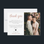 Wedding Photo Thank You Card<br><div class="desc">This thank you card is the perfect way to thank your family and friends.</div>
