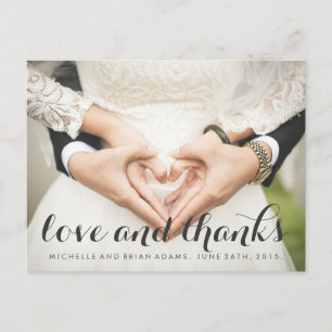 Wedding Photo Thank You Card
