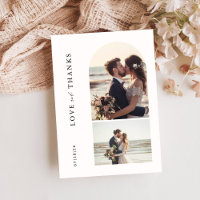 Wedding Photo Thank You Card | Boho Arch Photo