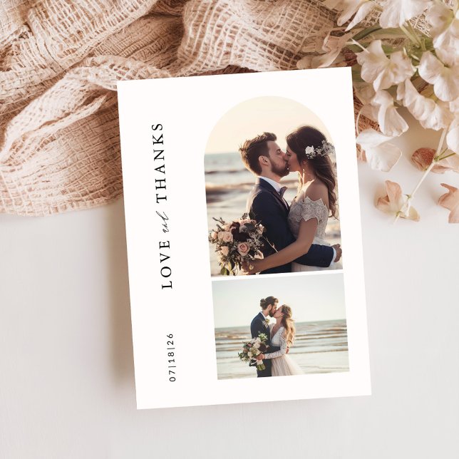 Wedding Photo Thank You Card | Boho Arch Photo  (Creator Uploaded)