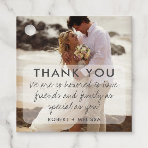 Wedding Photo Thank You Favour  Favour Tags