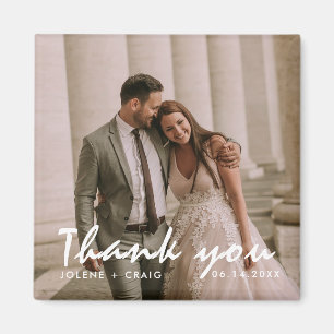 Wedding Photo Thank You Magnet