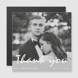 Wedding Photo Thank You Magnet