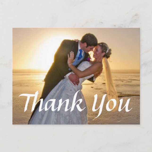 Wedding Photo Thank You Note Cards (Front)