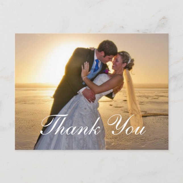Wedding Photo Thank You Note Cards (Front)