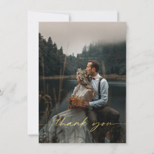 Wedding Photo Thank you Postcard