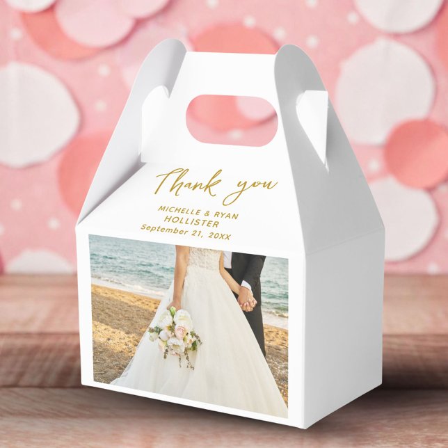 Wedding Photo Thank you Script Favour Box (Creator Uploaded)