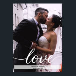 Wedding photo with Names and date Poster<br><div class="desc">Personalise this poster with your favourite wedding photo,  names and wedding date. An affordable alternative to frame on your wall.</div>