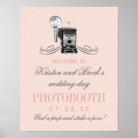 Wedding Photobooth Sign | Vintage Camera
