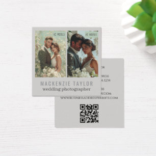 Wedding Photographer 2 Photo Personalised QR Code