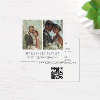 Wedding Photographer 2 Photo Personalized QR Code
