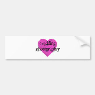 Wedding Photographer Bumper Sticker