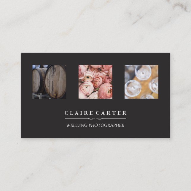 Wedding Photographer Business Card (Front)