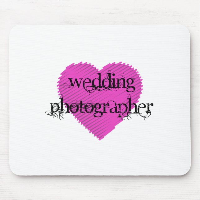Wedding Photographer Mouse Mat (Front)