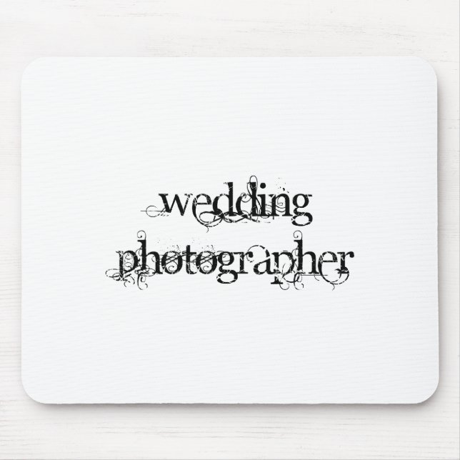 Wedding Photographer Mouse Mat (Front)