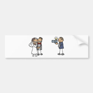Wedding Photographer Photography Wedding Pictures Bumper Sticker